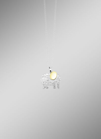 Olifant hanger in zilver 