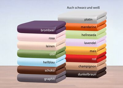 Mako fijne jersey hoeslakens en slopen van 100% katoen 