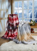 Supercomfortabel dekentje met sneeuwvlokkenmotief 