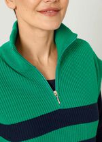 Sweatervest in pareltand 