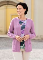 Cardigan met fijne structuurstrepen FLIEDER