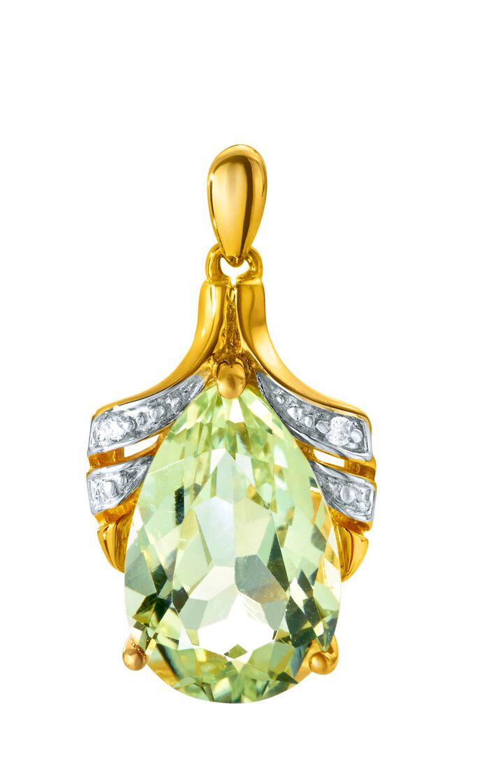 Oorknopjes met een druppelvormige amethist 