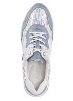 Sneakers met glinsterende pailletten BLEU-WIT