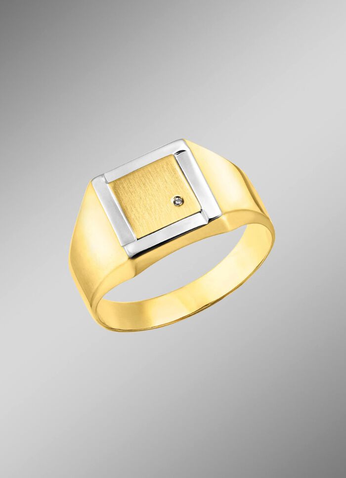 herenring in bicolor design 