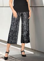 Culottes met elegante glanzende print 