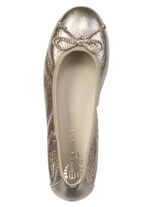 ELENA EDEN, chique damesballerina&#39;s, breedte G, met uitneembaar voetbed ANTIKGOLD