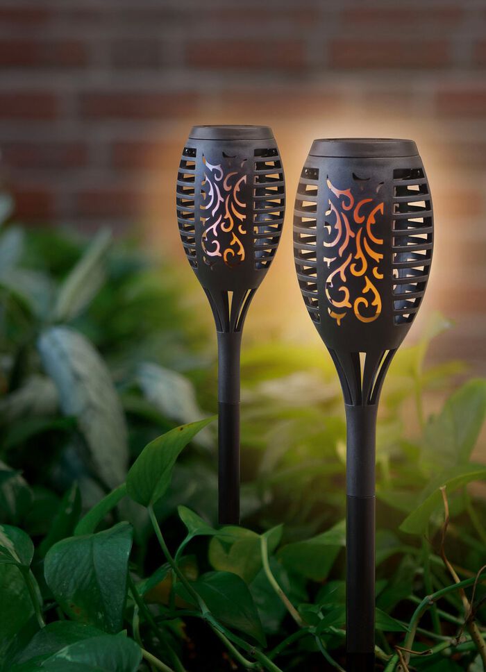 Zaklamp op zonne-energie, set van 2 