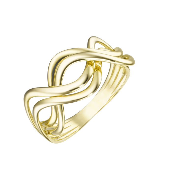 Moderne damesring in een geweldig design 