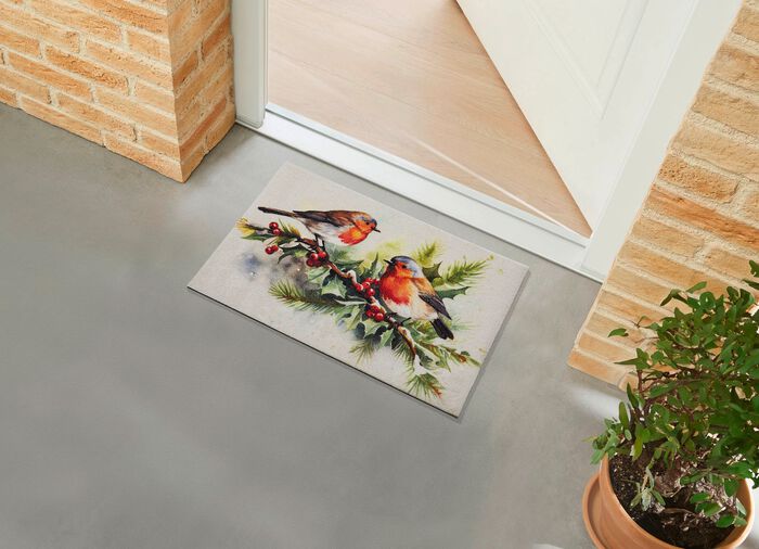 Deurmat in winterlook 