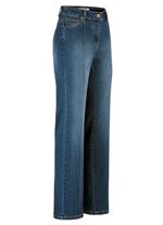 Jeans met gestikte plooien 