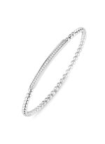 Ball chain armband van fijn zilver 925/- met synthetische zirkonia 