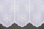Kort gordijn sneeuwvlok 