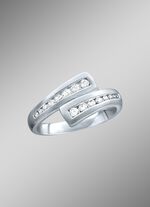 Platina damesring met loepzuivere briljanten 