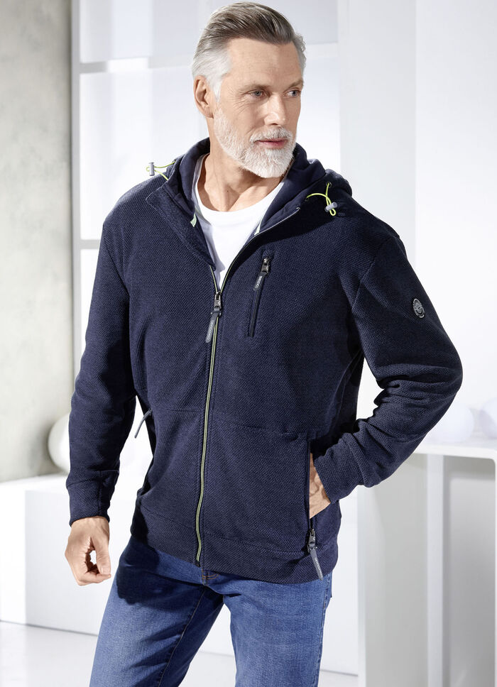 Fleecejack met capuchon 