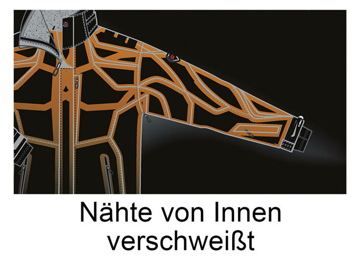 Functioneel herenjack van Killtec® met afneembare capuchon DONKERBLAUW