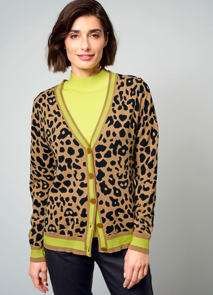 Vest met dierenbont-look 