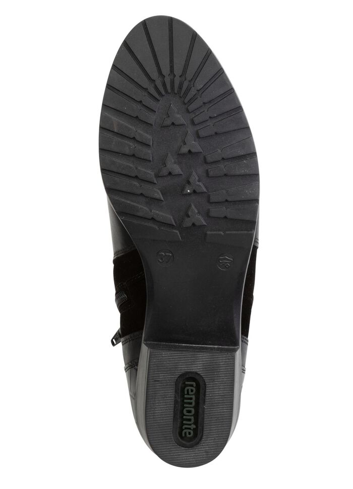 Remonte enkellaars met decoratieve stiksels aan de zijkant ZWART