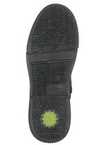 Dragonfly laarsje van nappaleer met decoratieve ritssluiting ZWART