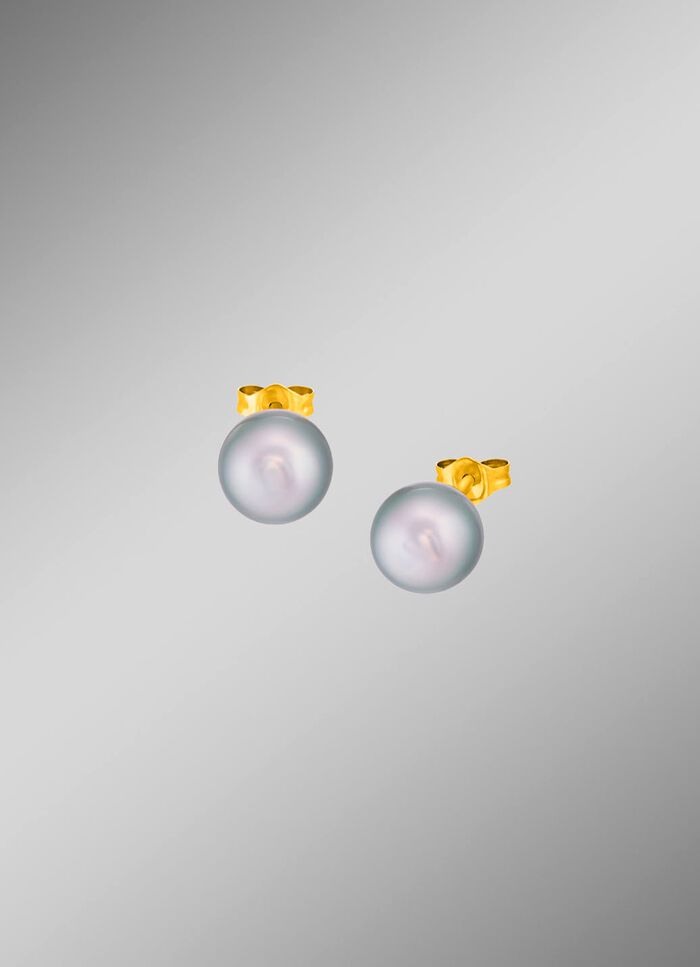 Expressieve oorknopjes met Tahiti-cultuurparels 