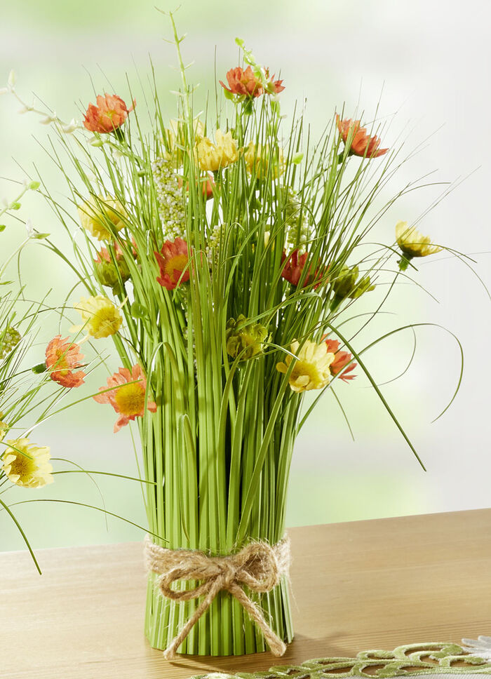Lenteboeket in natuurlijke kleuren GROEN-ORANJE-GEEL