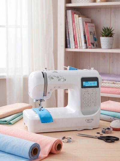 Geautomatiseerde naaimachine met vrije arm 