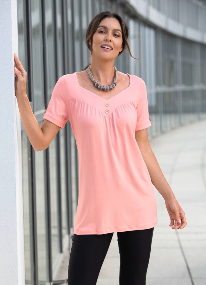 V-hals tuniek in 2 kleuren ROS&Eacute;