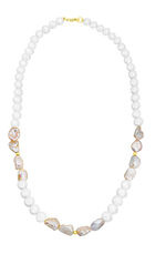 Charmante ketting met Keshi parels 