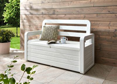 Borstbank in mooie houtlook 