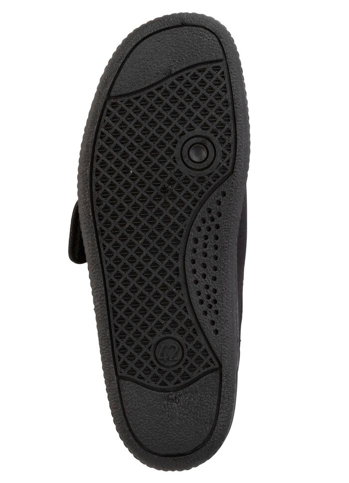 Pantoffels van zacht, elastisch textielmateriaal 