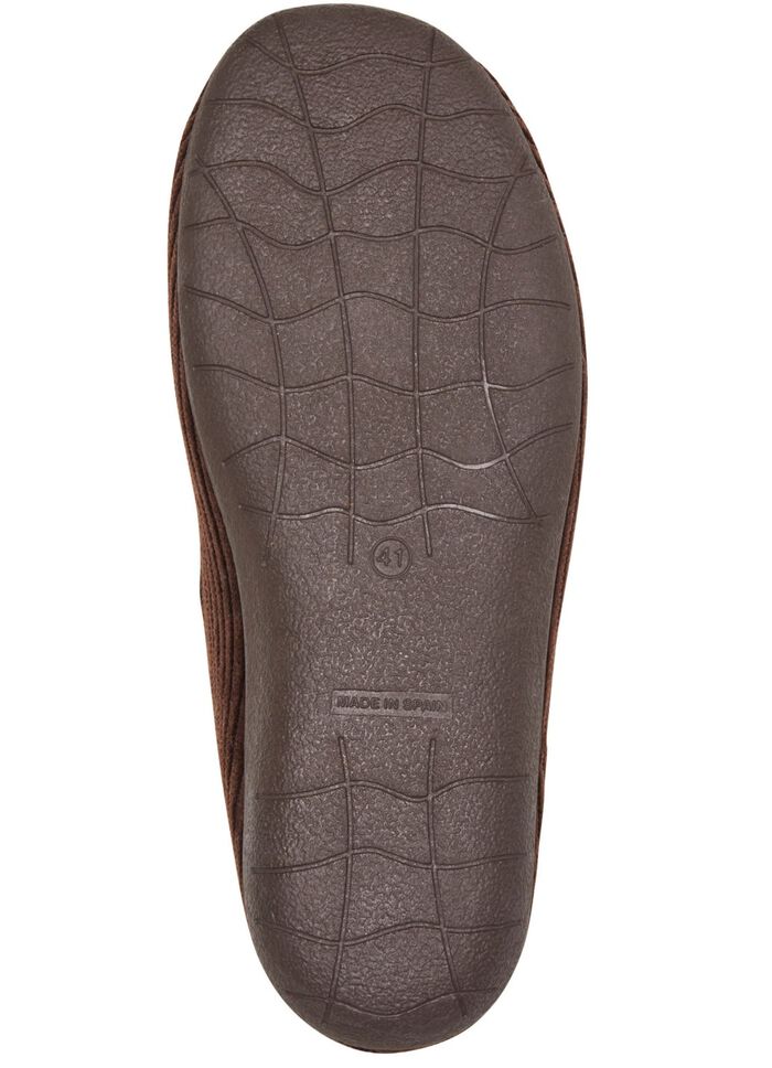 Pantoffels van textiel in corduroy-look BRUIN