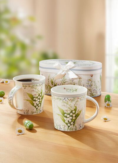 Mokken met handvat, set van 2 