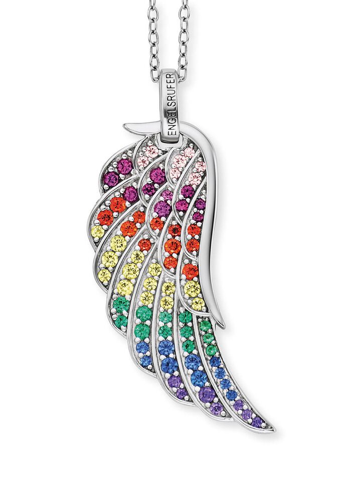 Hanger engelenvleugels met zirkonia 