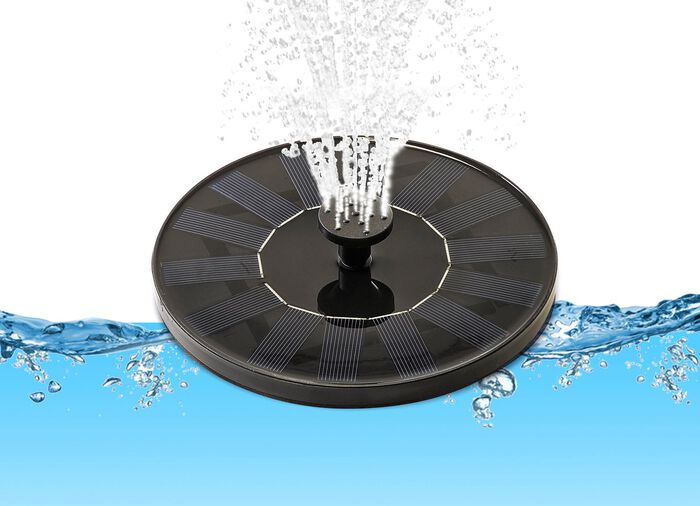 Fontein op zonne-energie 