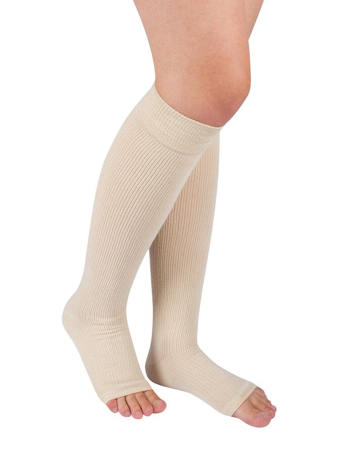 Set van drie steunkousen BEIGE