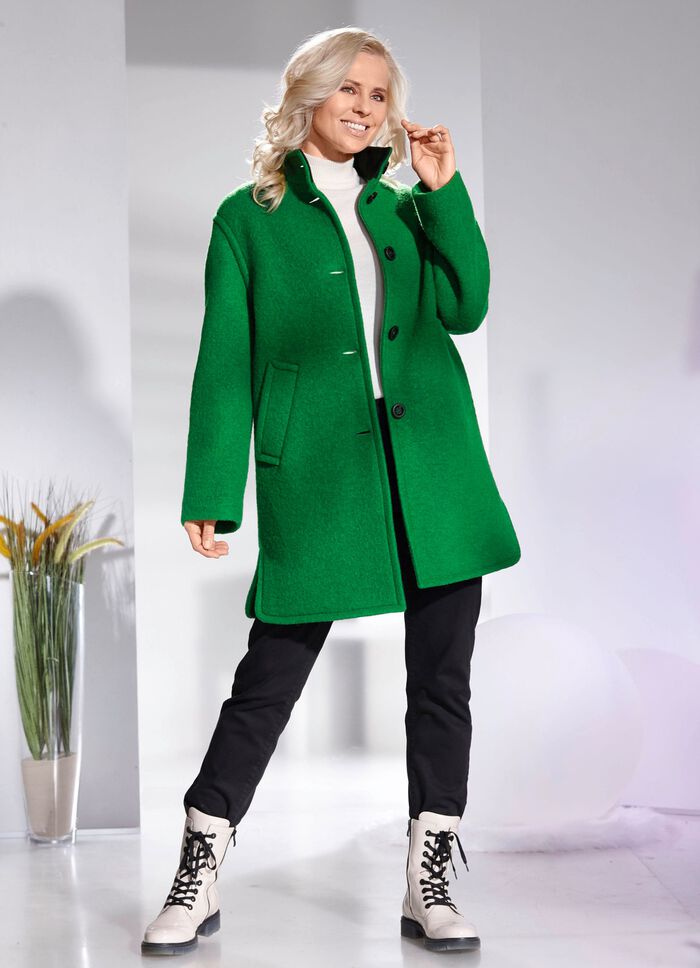 Korte jas met scheerwol 