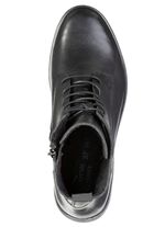 ELENA EDEN, comfortabele dames enkellaarsjes, winterschoenen, breedte H, met uitneembaar voetbed ZWART