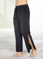 Slaap- en vrijetijdsbroek met ritssluiting ZWART