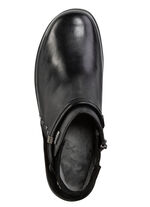 ELENA EDEN, ademende dameslaarzen, breedte H, met uitneembaar voetbed ZWART