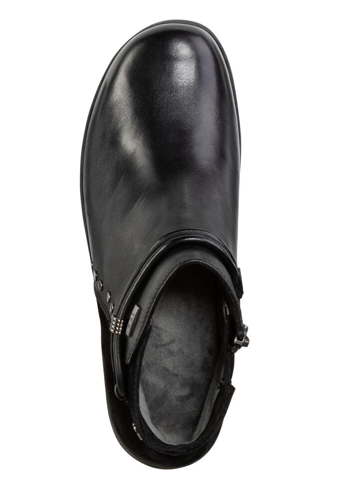 ELENA EDEN, ademende dameslaarzen, breedte H, met uitneembaar voetbed ZWART