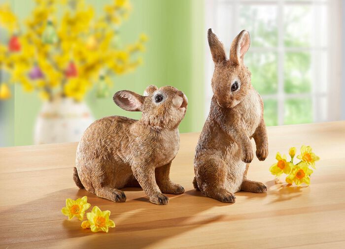 Konijntje gemaakt van hoogwaardig polyresin 