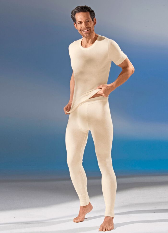 Kortmouw pulloverjasje met angora in ecru 