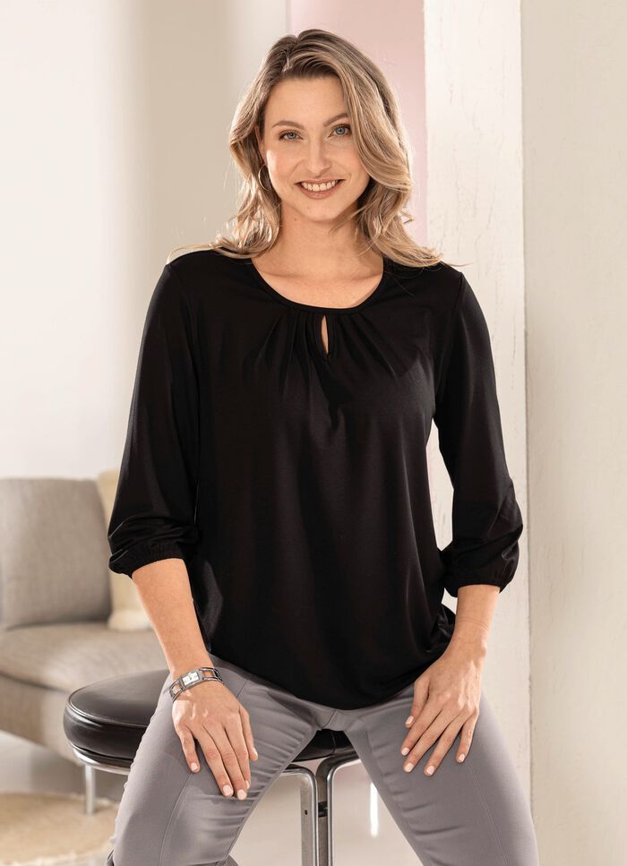 Shirt met split in 2 kleuren 