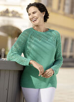 trui in breimix JADEGRÜN