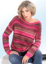 Trui met streepdessin 