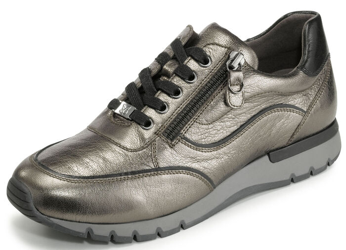 Caprice veterschoen met praktische ritssluiting aan de zijkant BRONS