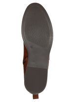 ELENA EDEN, chique dames enkellaarsjes, winterschoenen, breedte G, met rits COGNAC