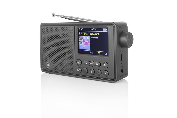 Draagbare DAB+ radio MCR 120 van Dual 