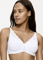 Triumph Amourette minimzer beugelbeha met elastische kant WIT