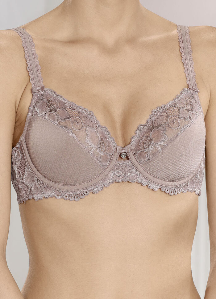 Sassa beugelbh met elastische kant NOUGAT