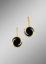 Moderne oorbellen met onyx 